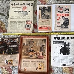 Vintage Dog Food Advertisement Art Collection